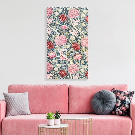 Cray Pattern (von William Morris) Art Leinwanddruck (Insitu (Wohnzimmer))