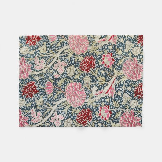 Cray Pattern (von William Morris) Fleecedecke (Vorderseite (Horizontal))