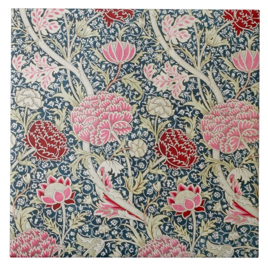 Cray Pattern (von William Morris) Fliese (Vorderseite)