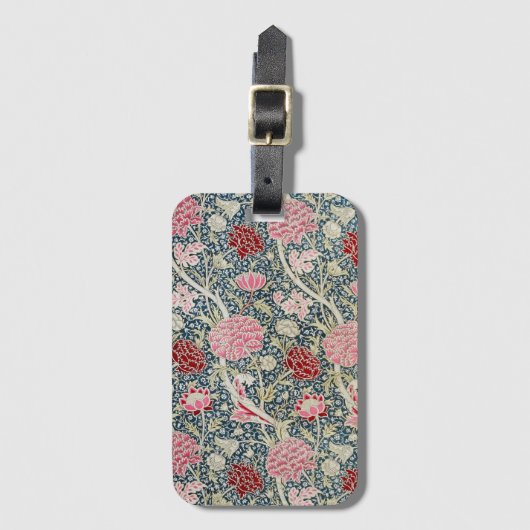 Cray Pattern (von William Morris) Gepäckanhänger (Vorderseite Vertikal)