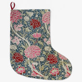 Cray Pattern (von William Morris) Großer Weihnachtsstrumpf (Vorderseite)