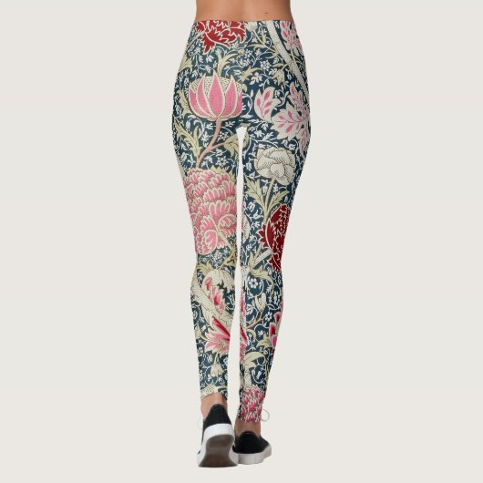 Cray Pattern (von William Morris) Leggings (Rückseite)