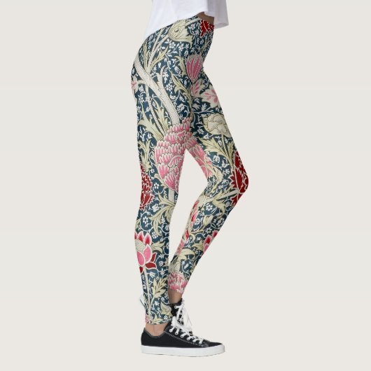 Cray Pattern (von William Morris) Leggings (Rechts)