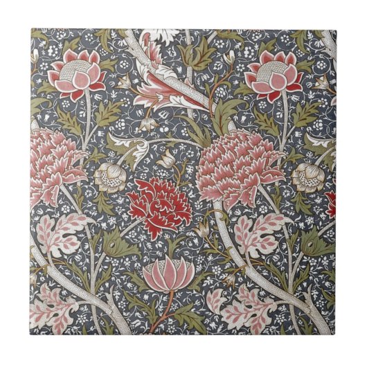 Cray Textile Floral William Morris Fliese (Vorderseite)