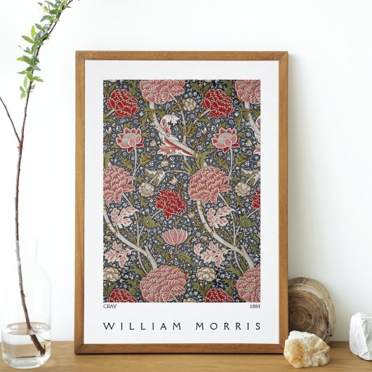 Cray Textile Pattern Wiiliam Morris Poster