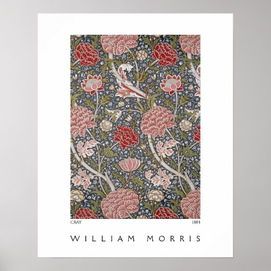 Cray Textile Pattern Wiiliam Morris Poster (Vorne)