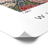 Cray Textile Pattern Wiiliam Morris Poster (Ecke)