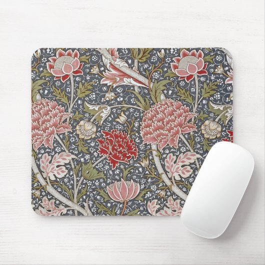 Cray Textile Pattern William Morris Mousepad (Mit Mouse)