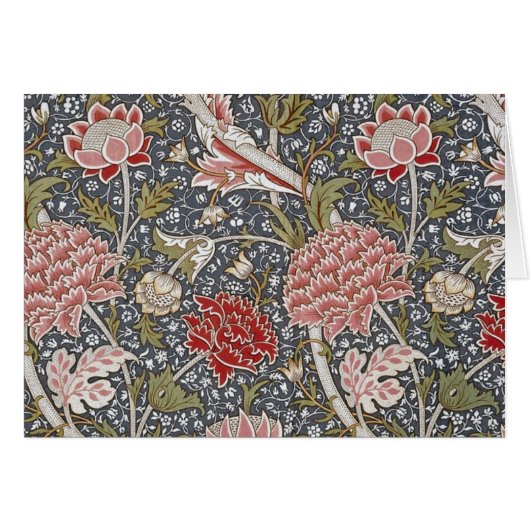 Cray Textile William Morris Fine Art Blank Card (Vorderseite (Horizontal))