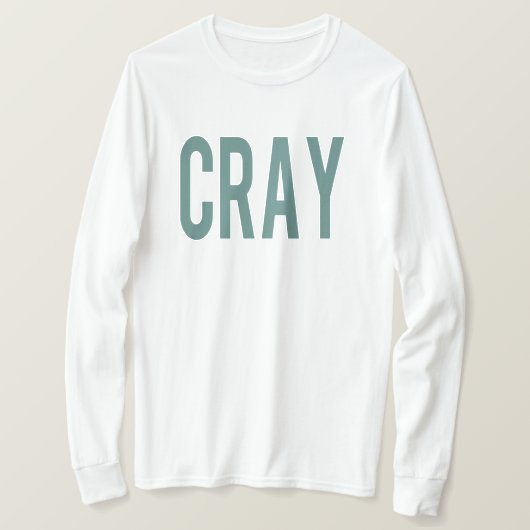 Cray White LS T-Shirt Green (Design vorne)