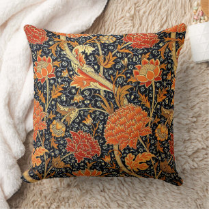 Cray, William Morris design Throw Pillow Kissen