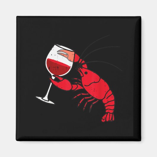 Crayfish Boil Party Funny Crawfish Lobster Seafood Magnet (Vorne)