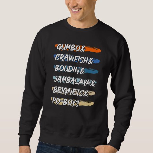 Crayfish Cajun Boil Nola Season Louisiana Sweatshirt (Vorderseite)