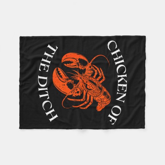 Crayfish Chicken Of The Ditch Crawfish Cajun Men W Fleecedecke (Vorderseite (Horizontal))