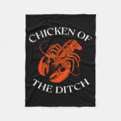 Crayfish Chicken Of The Ditch Crawfish Cajun Men W Fleecedecke (Vorderseite)