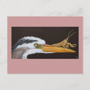 Crayfish lernt Postkarte zu überspringen