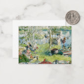 Crayfishing, 1895 by Carl Larsson Mitteilungskarte (Vorderseite/Rückseite Beispiel)