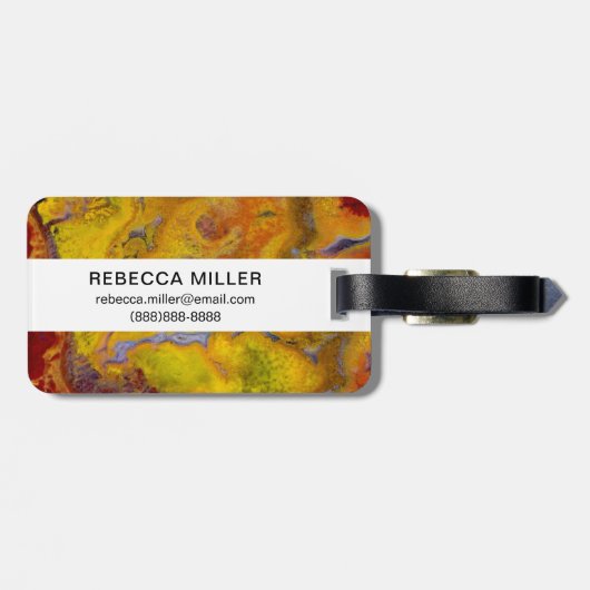 Crayola Jasper Gepäckanhänger (Rückseite horizontal)