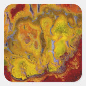 Crayola Jasper Quadratischer Aufkleber (Vorderseite)