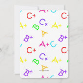 Crayola Rainbow Abschluss Einladung (Rückseite)