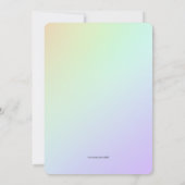 Crayola Rainbow Abschluss Einladung (Rückseite)