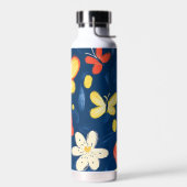 Crayon and Butterfly Flowers Trinkflasche (Links)