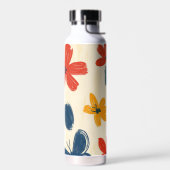 Crayon and Butterfly Flowers Trinkflasche (Links)