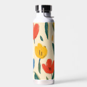 Crayon and Butterfly Flowers Trinkflasche (Links)