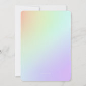 Crayon & Apfellehrer Abschluss Einladung (Rückseite)