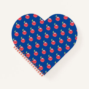 Crayon Apple Pattern Notizblock