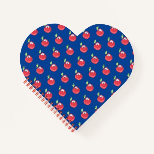 Crayon Apple Pattern Notizblock (Vorderseite)
