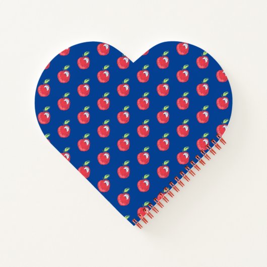 Crayon Apple Pattern Notizblock (Rückseite)