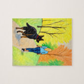 Crayon Art Puzzle Geschenkidee Deutsche Schäferin/ (Horizontal)