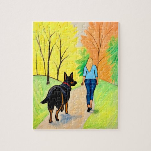 Crayon Art Puzzle Geschenkidee Deutsche Schäferin/ (Vertikal)