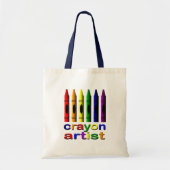 Crayon Artist Tote Bag Tragetasche (Vorne)