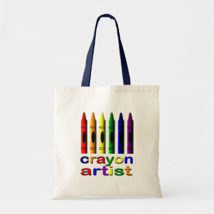 Crayon Artist Tote Bag Tragetasche