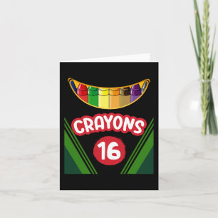 Crayon Box Fun Teacher Student Crayon Squad Hallow Karte