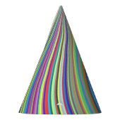 Crayon Box of Colors Optical Illusion Spiral Partyhütchen (Links)