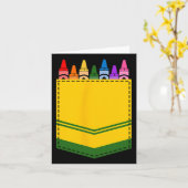 Crayon Box Pocket Teacher Geschenkartikel Karte (Gelbe Blume)