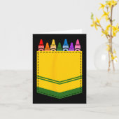 Crayon Box Pocket Teacher Geschenkartikel Karte (Gelbe Blume)