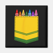 Crayon Box Pocket Teacher Geschenkartikel Magnet (Vorne)