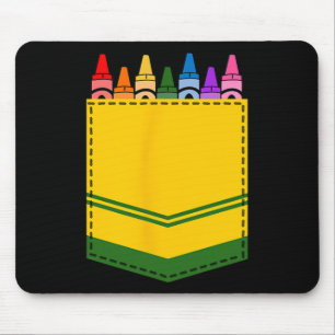Crayon Box Pocket Teacher Geschenkartikel Mousepad