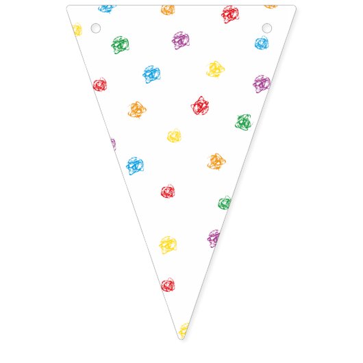 Crayon bunting wimpelkette (Dritte Fahne)