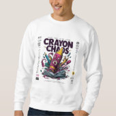 Crayon Chaos Kunst – Trippy Schmelzende Crayon Str Sweatshirt (Vorderseite)