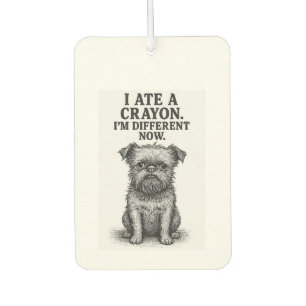 Crayon Chaos � Lustiger Brussels Griffon Hund Meme Autolufterfrischer