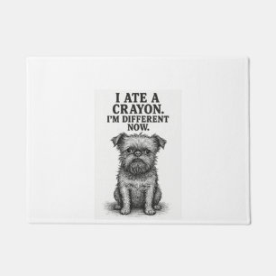 Crayon Chaos � Lustiges Brussels Griffon Hund Meme Fußmatte