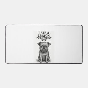 Crayon Chaos � Lustiges Brussels Griffon Hund Meme Schreibtischunterlage