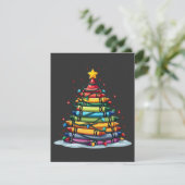 Crayon Christmas Tree Lehrer Student Xmas Dankeskarte (Stehend Vorderseite)