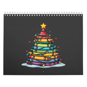 Crayon Christmas Tree Lehrer Student Xmas Kalender