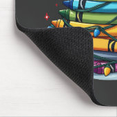 Crayon Christmas Tree Lehrer Student Xmas Mousepad (Ecke)